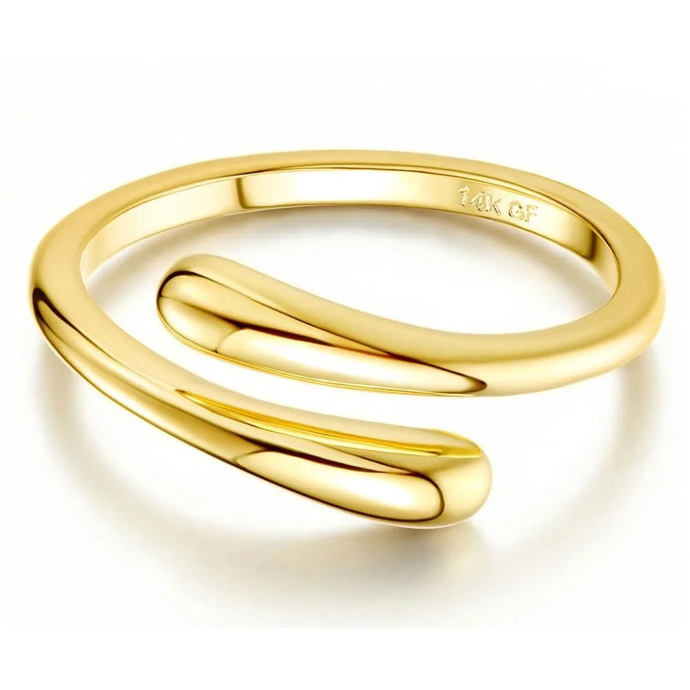 Gold-tone toe ring, Style 2
