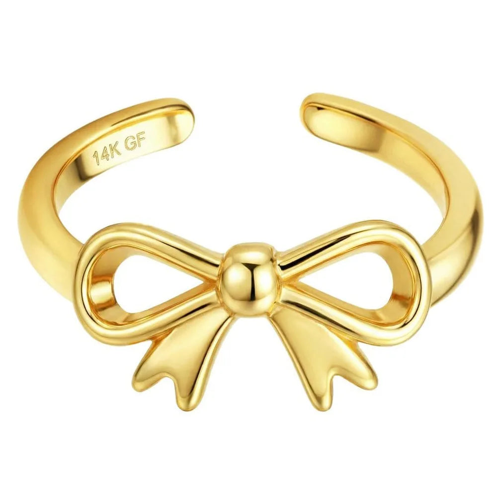 Gold-tone toe ring, Style 6