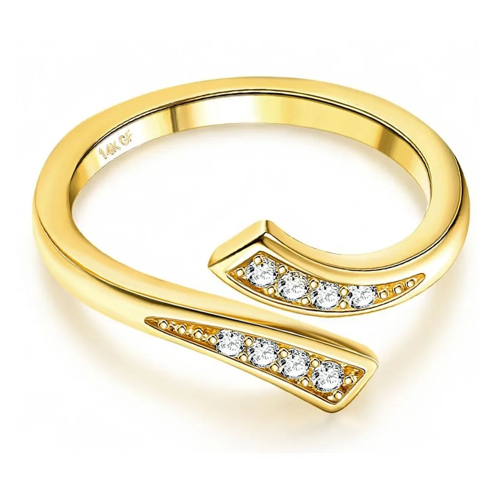 Gold-tone toe ring, Style 9