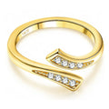 Gold-tone toe ring, Style 9
