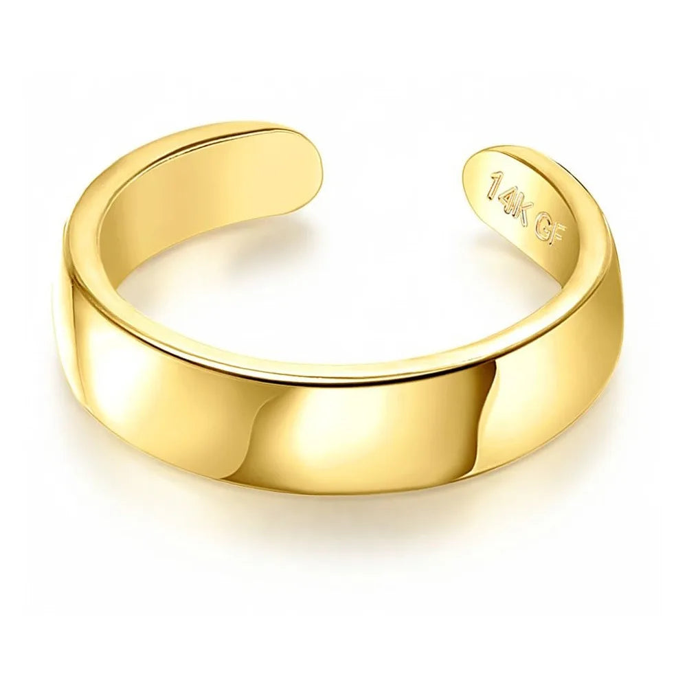 Gold-tone toe ring, Style 8