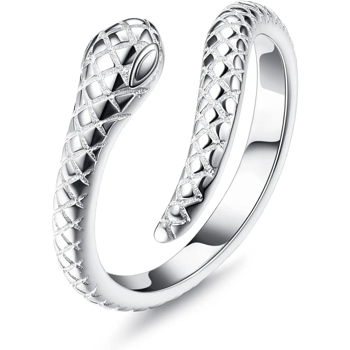 Sterling silver snake toe ring